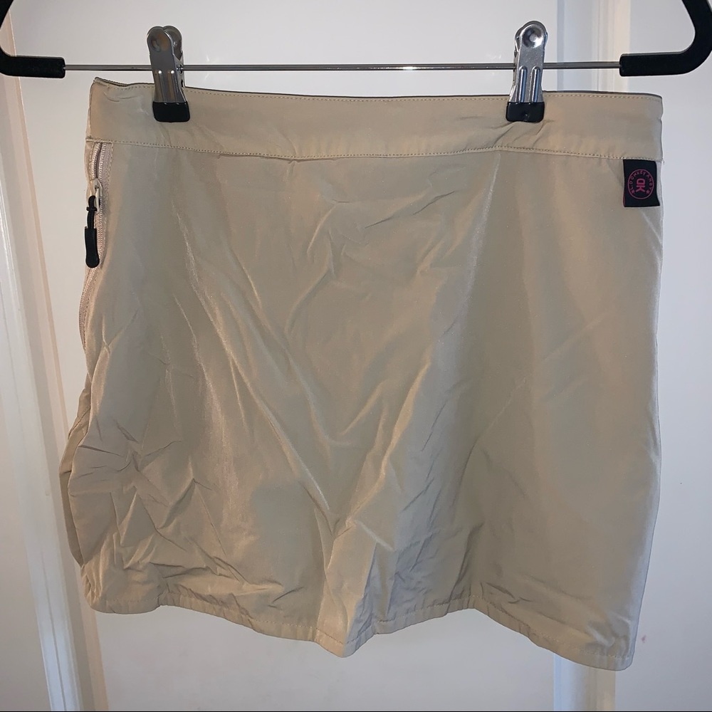 Khaki Gold Skort